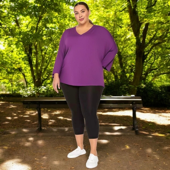 Just My Size 4X Active Long Sleeve Shirt Protects from UV Rays - Picture 3 of 4